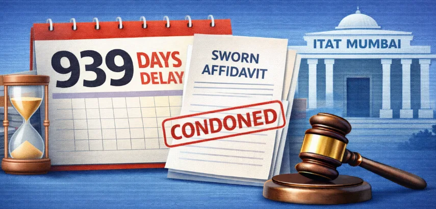 ITAT Condoned 939-Day Delay After Accepting Assessee’s Explanation of Non-Service and Personal Hardship