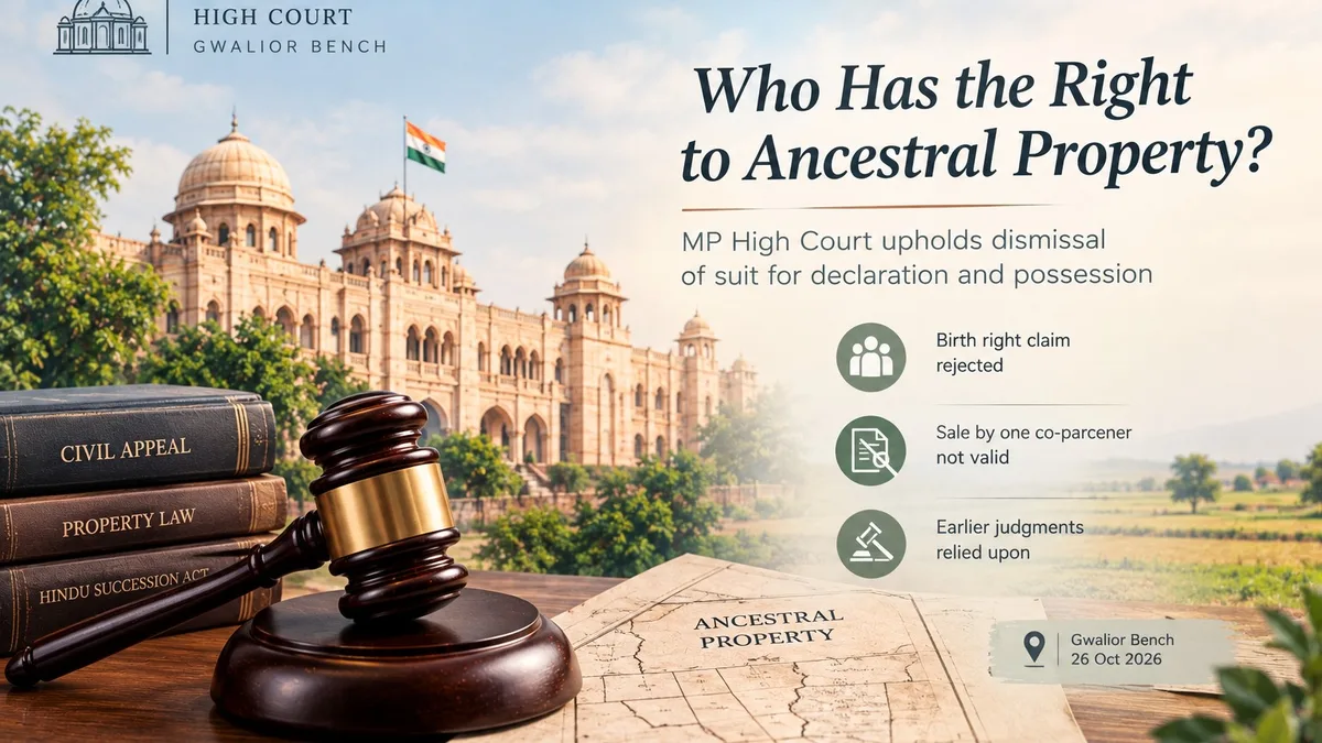 Property Inherited by a Father on Partition Was Not Coparcenary Property in Which His Sons Could Claim a Present Share
