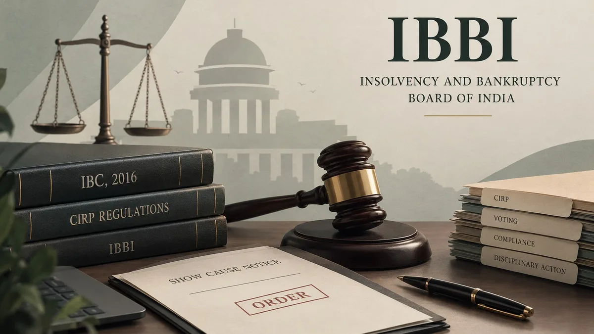 IBBI Suspends Insolvency Professional for Incorrect CoC Voting Computation