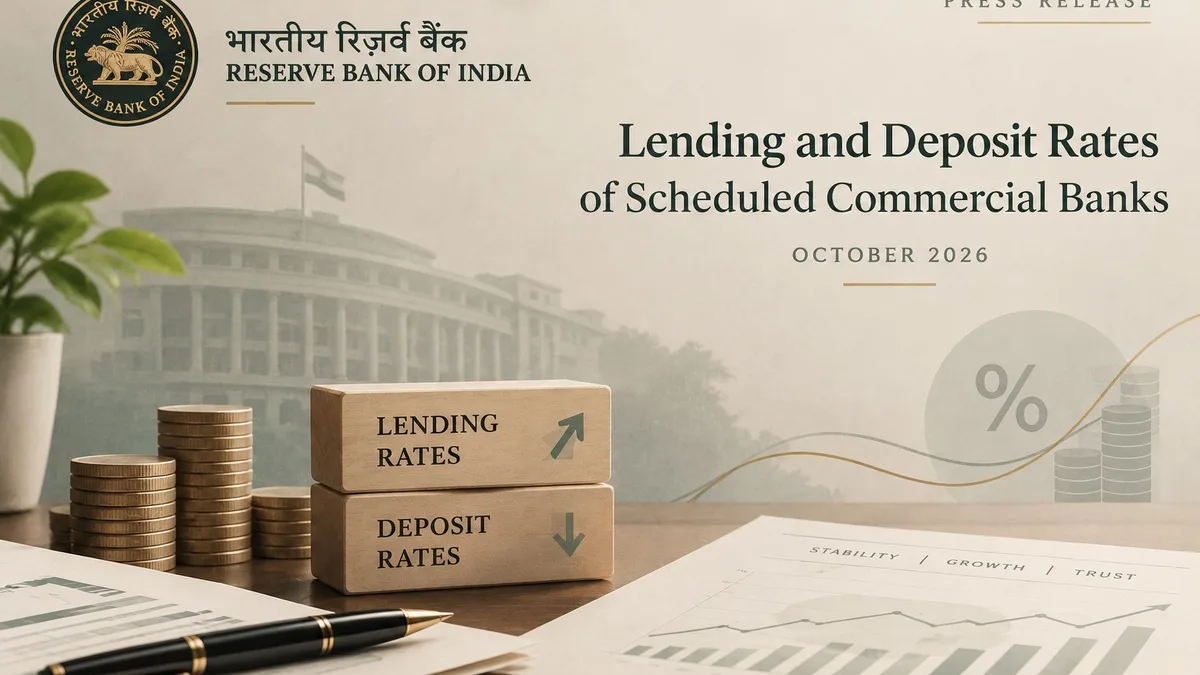 RBI Data Shows Fresh Loan and Deposit Rates Eased in September